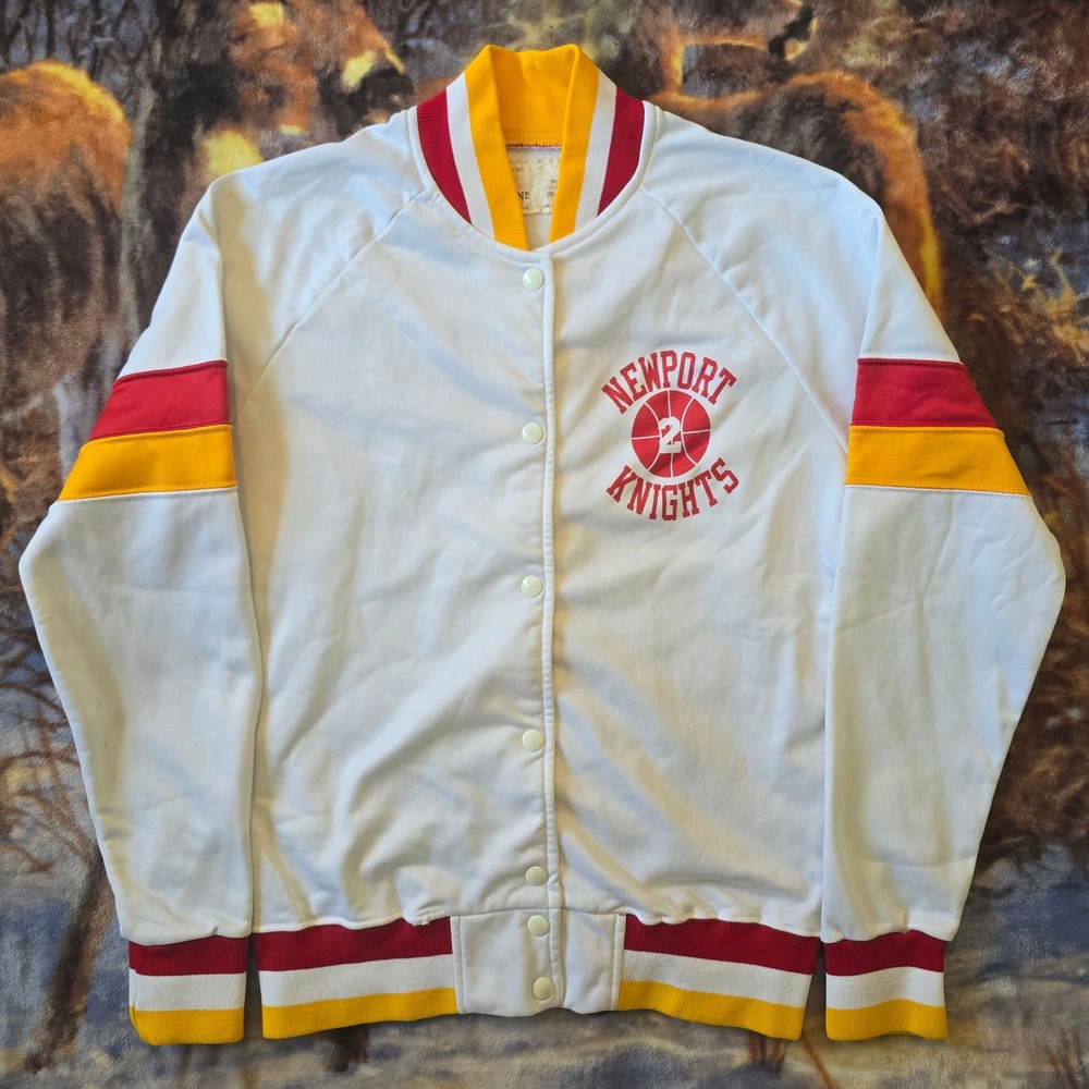 Vintage ProLine Newport Knights 80s Basketball Letterman #2 Bomber sz Medium